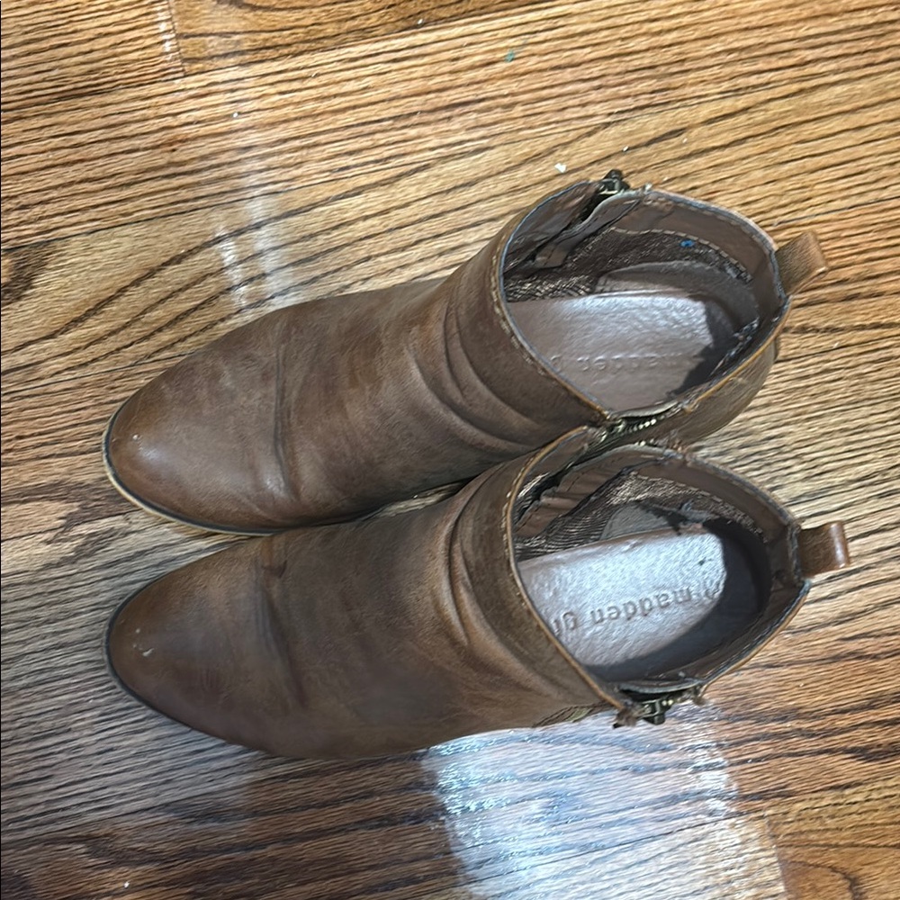 Brown Leather Ankle Boots
